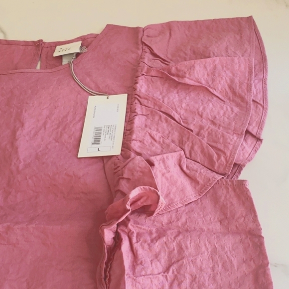 A New Day Flutter Sleeve Tank in Purple Size L - Picture 5 of 10